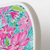 熱帯名門私立校風のハイビスカス | Monogram Pickleball ピックルボールラケット (左詳細)