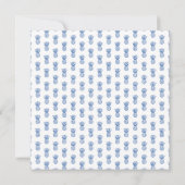 熱帯名門私立校風の海軍ブルーパイナップルパーソナライズされた ノートカード (裏面)