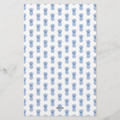 熱帯名門私立校風の海軍ブルーパイナップルパーソナライズされた 便箋 (裏面)