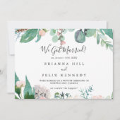 熱帯図解入りの、写真付きのカラフルフローラ飛翔 案内状 (正面)