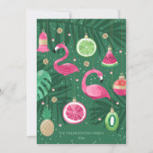 熱帯図解入りの、写真付きのクリスマスオーナメント シーズンカード (正面)