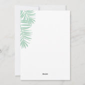 熱帯図解入りの、写真付きのクリスマスリース シーズンカード (裏面)