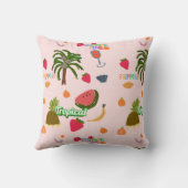 熱帯図解入りの、写真付きの装飾用クッション クッション (裏面)