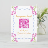 熱帯地中海のハネムーン基金QRコード カード (スタンド正面)