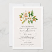 熱帯地中海の水の色結婚の 招待状 (正面)