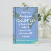 熱帯地域のボランティアの感謝の週 カード (スタンド正面)