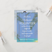 熱帯地域のボランティアの感謝の週 カード (正面/裏面インサイチュ)