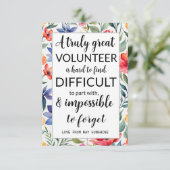 熱帯地域のボランティアの感謝の週 カード (スタンド正面)