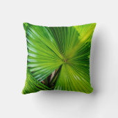 熱帯地方からの大きく、明るい葉 クッション (裏面)