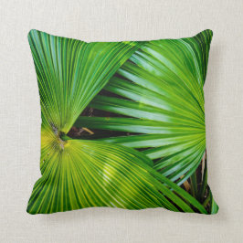 熱帯地方からの大きく、明るい葉 クッション