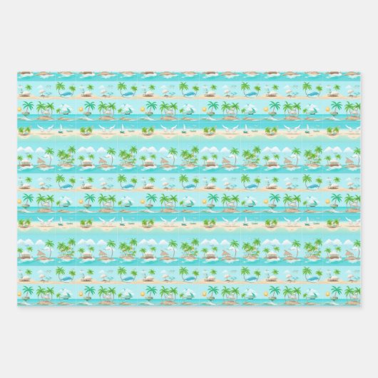 熱帯地方で ラッピングペーパーシート (正面)