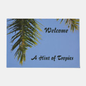 熱帯地方のヒントへようこそ ドアマット (正面)