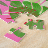 熱帯地方のフラミンゴ ジグソーパズル (側面)