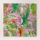 熱帯地方のフラミンゴ ジグソーパズル (横)