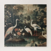 熱帯地方のヴィンテージクレーンと宮殿 ジグソーパズル (縦)