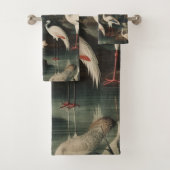 熱帯地方のヴィンテージクレーンと宮殿 バスタオルセット (インサイチュ)