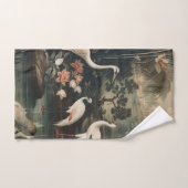 熱帯地方のヴィンテージクレーンと宮殿 バスタオルセット (ハンドタオル)