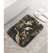 熱帯地方のヴィンテージクレーンと宮殿 バスマット