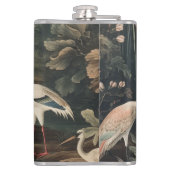 熱帯地方のヴィンテージクレーンと宮殿 フラスク (裏面)