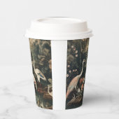 熱帯地方のヴィンテージクレーンと宮殿 紙コップ (左)