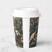 熱帯地方のヴィンテージクレーンと宮殿 紙コップ (右)