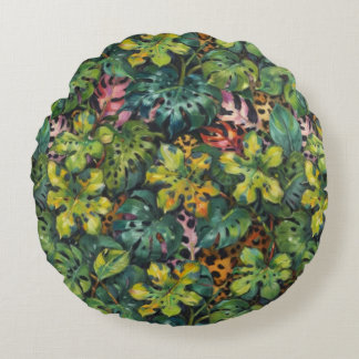 熱帯地方の危険な捕食者 ラウンドクッション