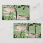 熱帯地方の名刺のゴルフコース 名刺 (正面/裏面)