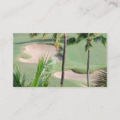 熱帯地方の名刺のゴルフコース 名刺 (裏面)