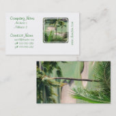 熱帯地方の名刺のゴルフコース 名刺 (正面/裏面)