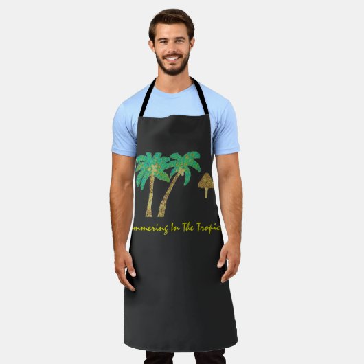 熱帯地方の夏 エプロン (着用した状態)