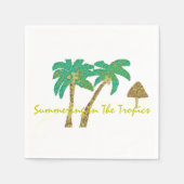 熱帯地方の夏 スタンダードカクテルナプキン (正面)