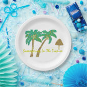 熱帯地方の夏 ペーパープレート (パーティー)