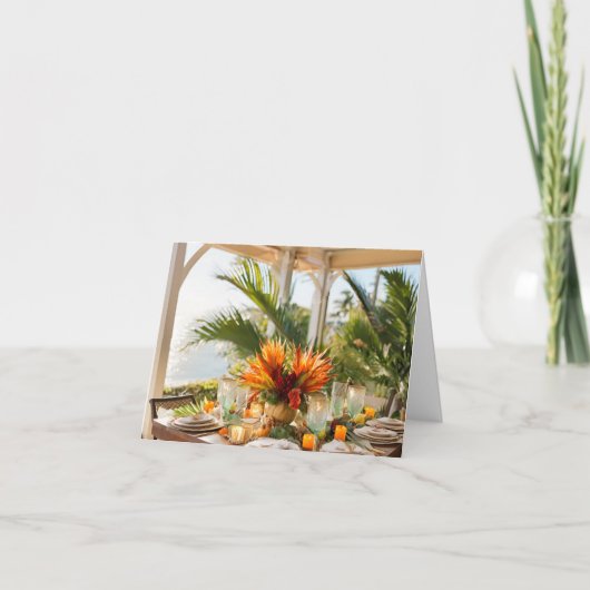 熱帯地方の感謝祭 サンキューカード (正面)