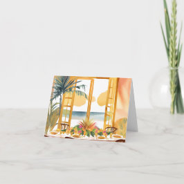 熱帯地方の感謝祭 サンキューカード