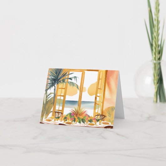 熱帯地方の感謝祭 サンキューカード (正面)