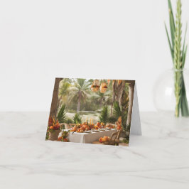 熱帯地方の感謝祭 サンキューカード