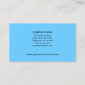 熱帯地方の旅行代理店のテンプレート 名刺 (裏面)