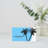 熱帯地方の旅行代理店のテンプレート 名刺 (スタンド正面)