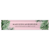 熱帯地方の机の名札 デスクネームプレート (正面)