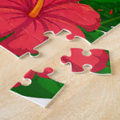 熱帯地方の陽気なマンガのゼブラ ジグソーパズル (側面)