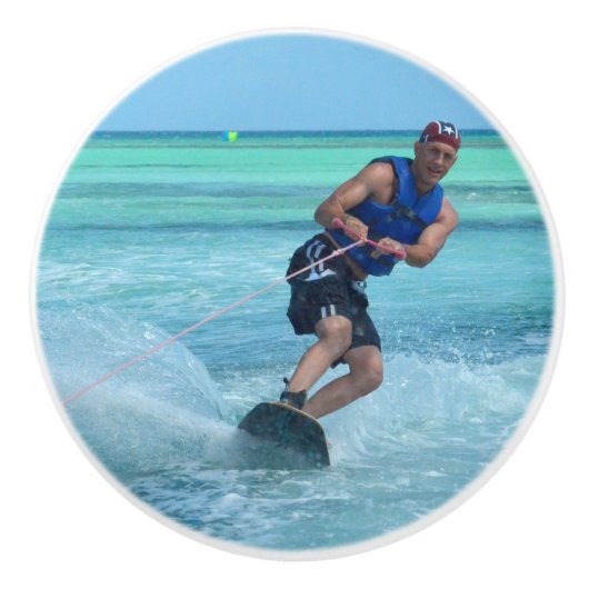 熱帯地方のWakeboarding セラミックノブ (正面)