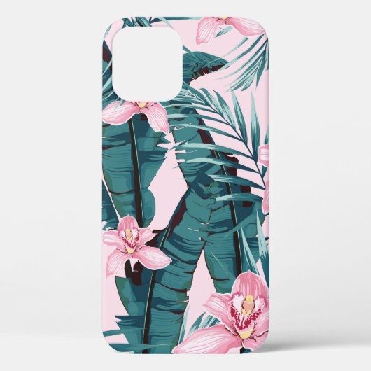 熱帯夏のシ絵画ームレスな模様(ヤシ) Case-Mate iPhoneケース (裏面)