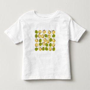 熱帯夏のジャックフルーツパターン – エキゾチックフルーツ トドラーTシャツ