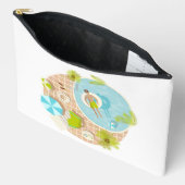 熱帯夏のスイミングプールガイビーチバカイ アクセサリーポーチ (見開き)