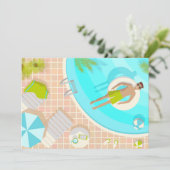 熱帯夏のスイミングプールガイビーチバカイ サンキューカード (スタンド正面)