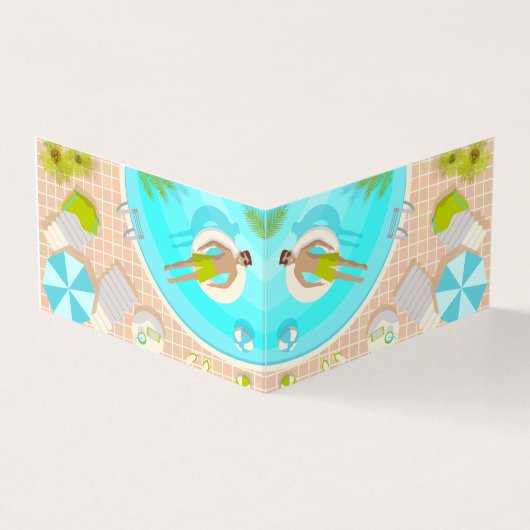 熱帯夏のスイミングプールガイビーチバカイ 名刺 (外部)