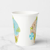 熱帯夏のスイミングプールガイビーチバカイ 紙コップ (右)