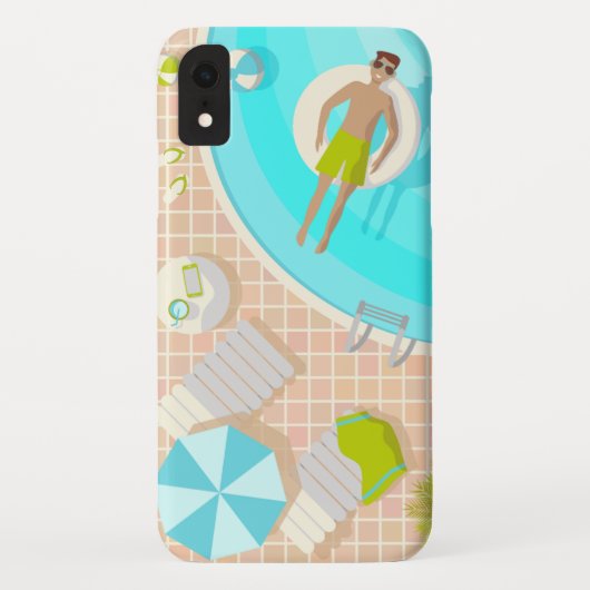 熱帯夏のスイミングプールガイビーチバカイ Case-Mate iPhoneケース (裏面)