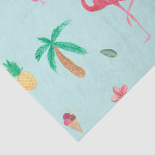 熱帯夏のターコイズパターン 薄葉紙 (詳細)