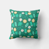 熱帯夏のバイブパターン クッション (裏面)